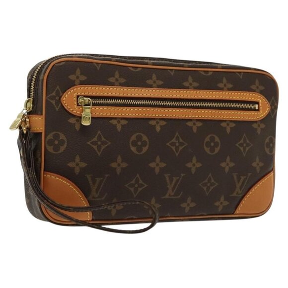 LOUIS VUITTON Monogram Marly Dragonne GM Clutch Bag - Picture 1 of 15